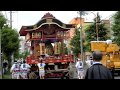 平成28年７月26日秋田県能代市日吉神社神幸祭宵宮上町組畠新丁丁山運行