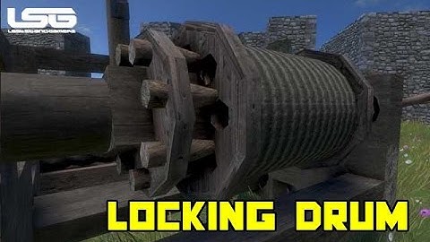 Medieval Engineers - Block Damage , Locking Rope Drum