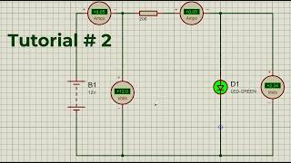 How to Connect Ammeter & Voltmeter in Proteus Concept of Series Circuit | Proteus Tutorial#2