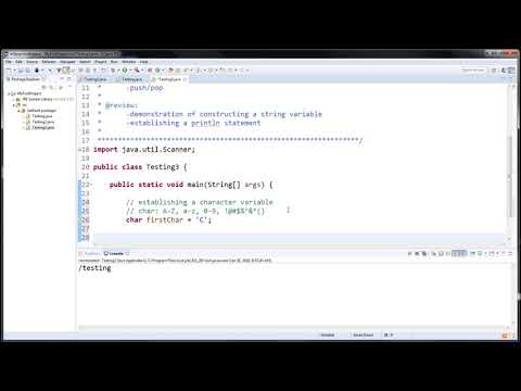 Java Tutorial -- EP08 -- Char vs String