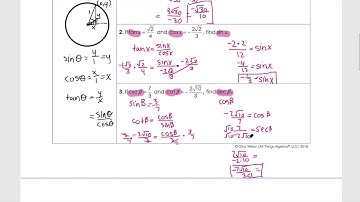 Quotient, Reciprocal, and Pythagorean Identities