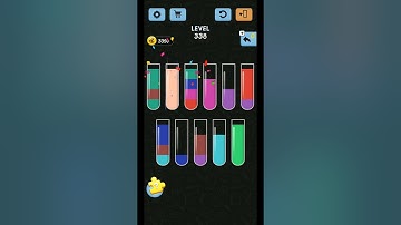 Water Color Sort Level 338 WalkThrough Solution Gameplay | LevelUpX | #watercolor#shorts#level338