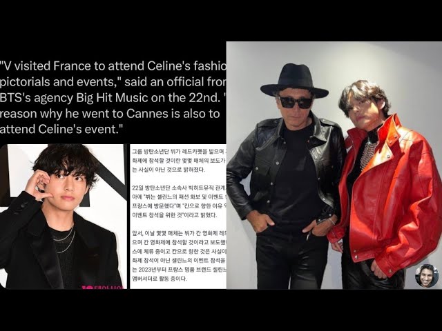 BTS V for ELLE Korea x CELINE April Issue 2023