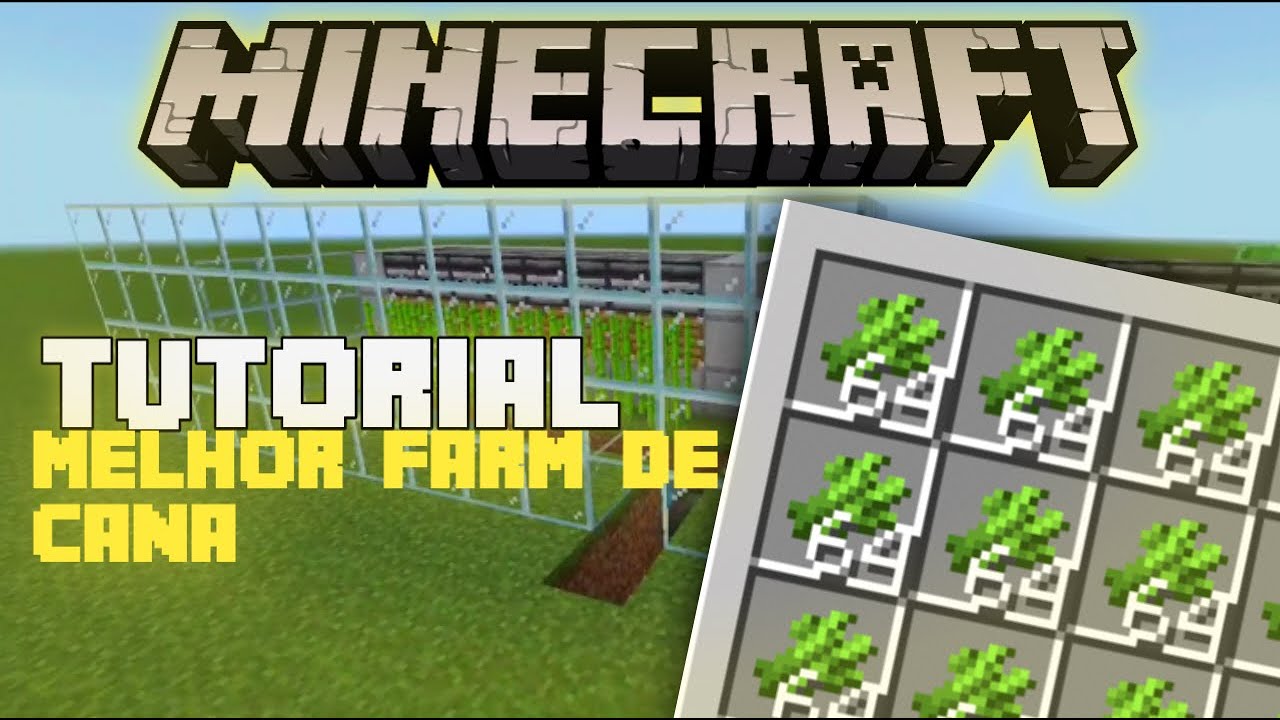 TUTORIAL:COMO FAZER A MELHOR FARM DE CANA DO MINECRAFT SIMPLES E FÁCIL ...
