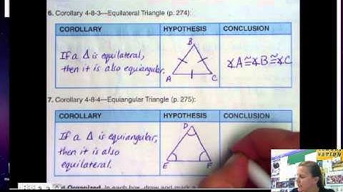 4.8 Isosceles and Equilateral Triangles