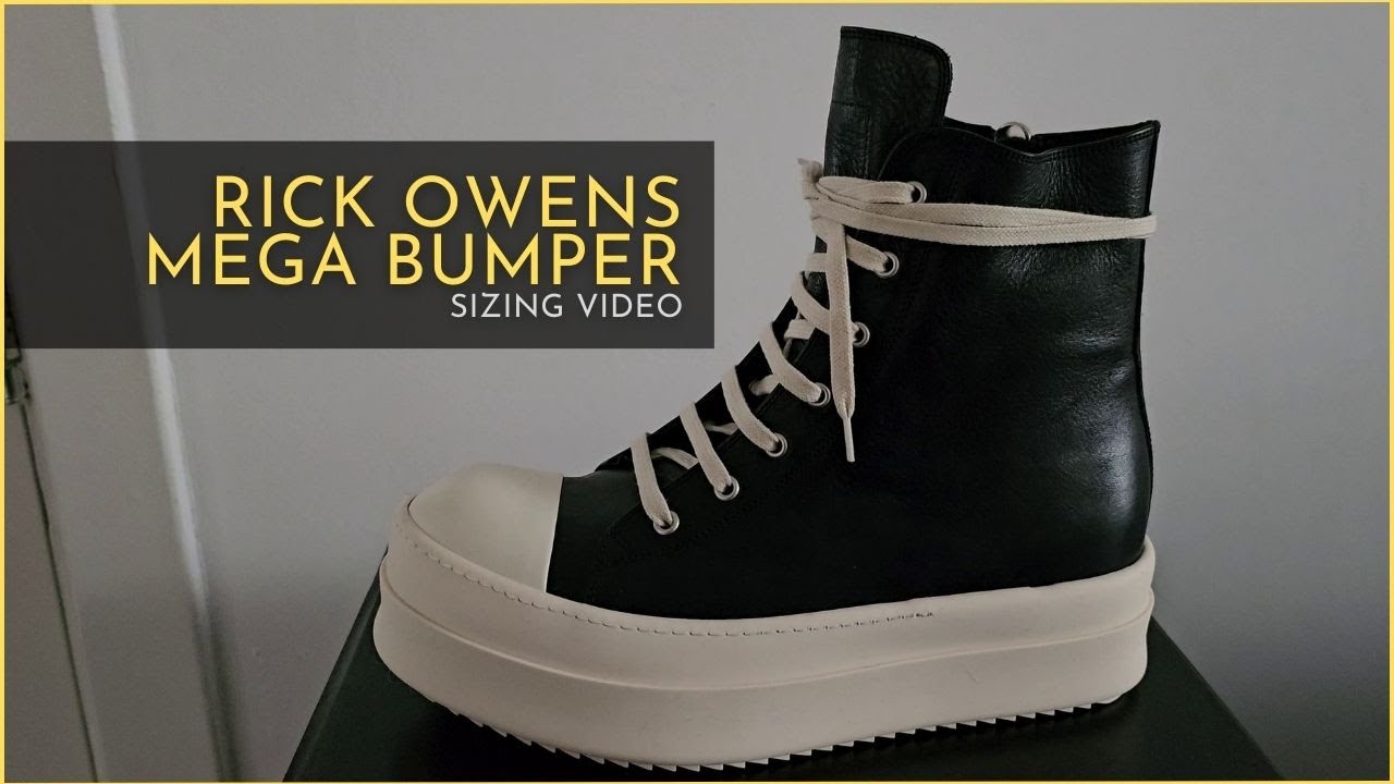 Rick Owens | Mega Bumper Sizing - YouTube