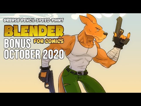 Blender Grease Pencil Speed-paint - October 2020 BONUS