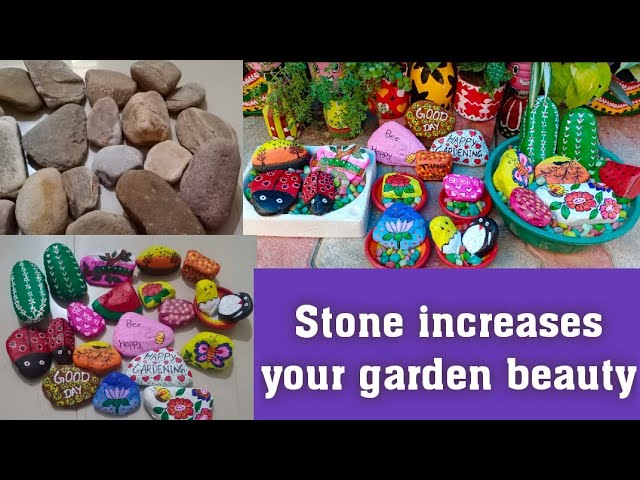 Ideas of how to decorate your garden with stones 🌻 🌼 Gardens