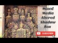 Mixed media altered shadow box using designwithzuri new molds  metallic effect  easy tutorial