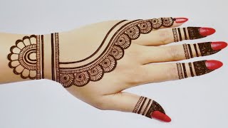 Easy Beautiful Backhand Mehndi design|Simple Mehandi design|Latest Mehndi designs|Mehandi ka design