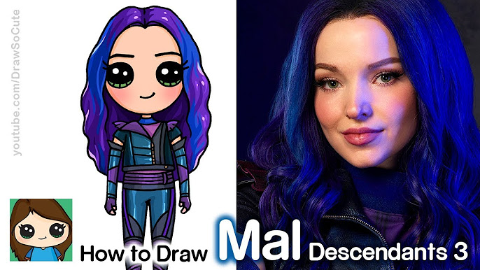 How to Draw Disney Descendants Characters - YouTube