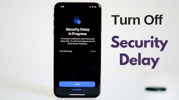 How to Turn OFF Security Delay in Progress on iPhone (2025)