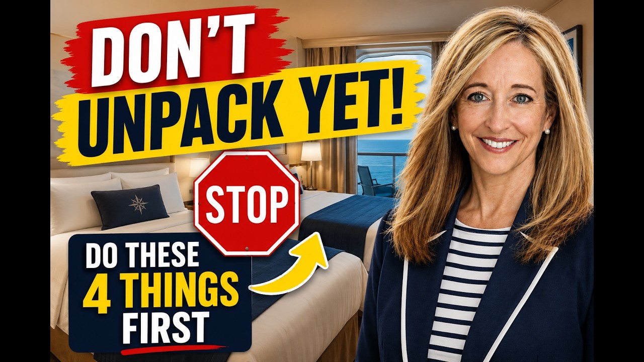 Don't Unpack Until You Do These 4 Things on Your Cruise