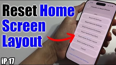Hoe de startschermindeling op de iPhone 17/17 Pro Max opnieuw in te stellen