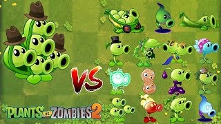 PVZ 2 Pea Pod & All Peashooters Challenge  Which Plant Will Win?(Plant Vs Plant)