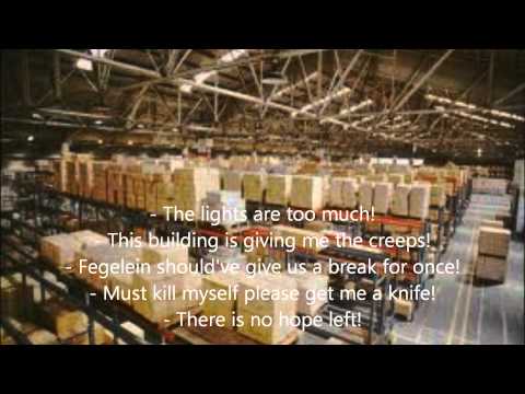 Hitler and the gang trapped in a warehouse