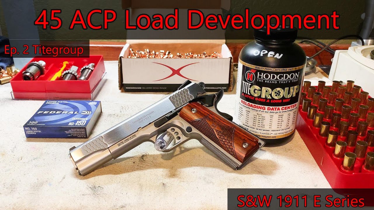 45 ACP Load Development Ep. 2 200gr RN and Titegroup YouTube