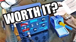 Cheap 2 in 1 Solder Station/Heat Gun Review 862D+ GREAT VALUE or is it JUNK?