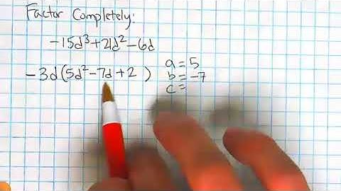 7.8 Factoring Polynomials Completely - Factoring only