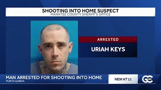 Bullets tear through home with people inside; Punta Gorda felon arrested