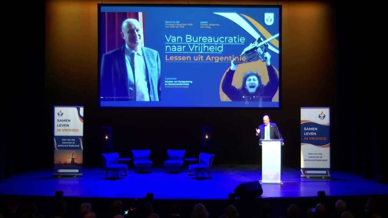 Exposición del Ministro en Países Bajos: "De la burocracia a la libertad: lecciones de Argentina"