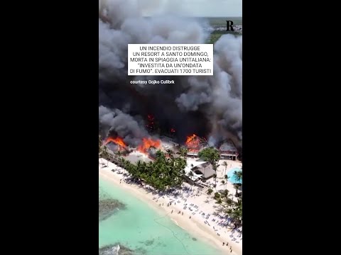 Video Un incendio distrugge un resort a Santo Domingo: morta un'italiana