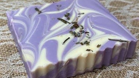 Making Lavender & Chamomile cold process soap