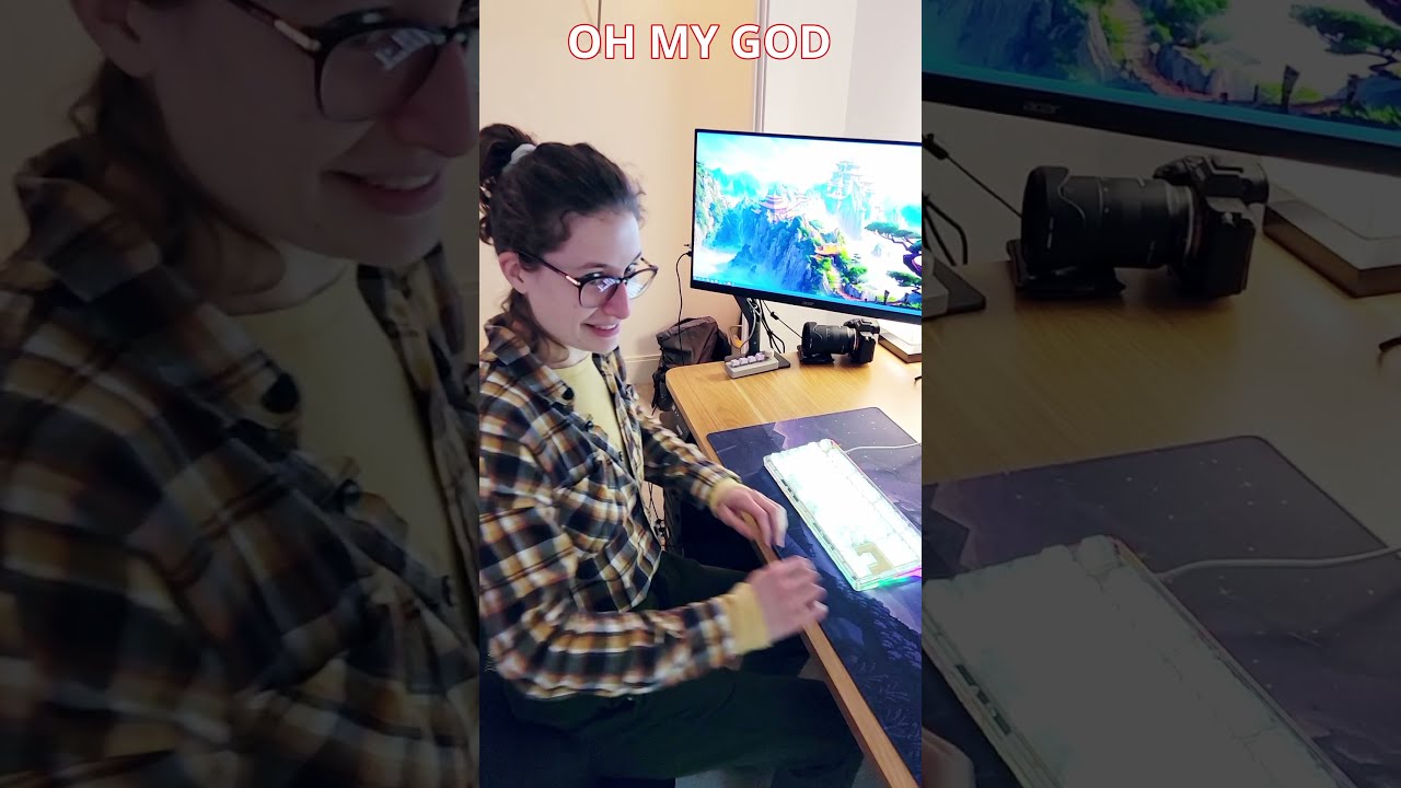 I blind my friend with a keyboard. 