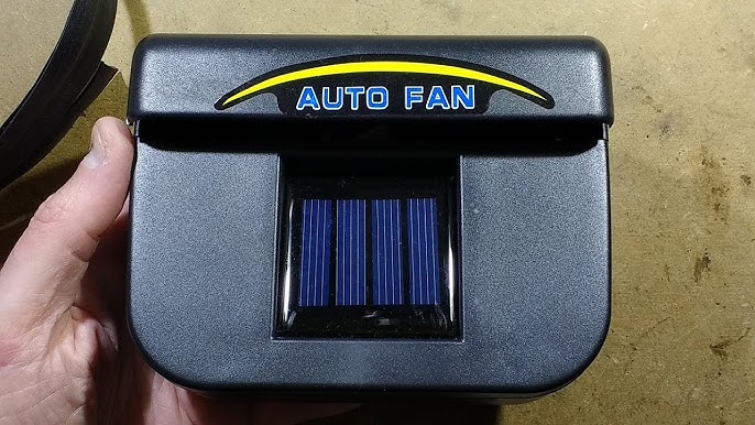 Easily Reduce Heat in Parked Car  Solar Powered Car Ventilation Fan -  TheSuperBOO!
