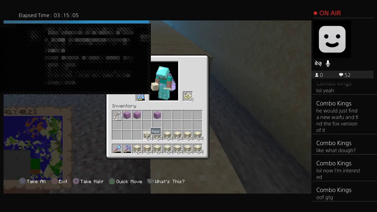 Minecraft: placing torches and preparing for next section - YouTube