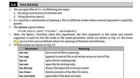 Lecture 5.4  Detection of End of file , File modes