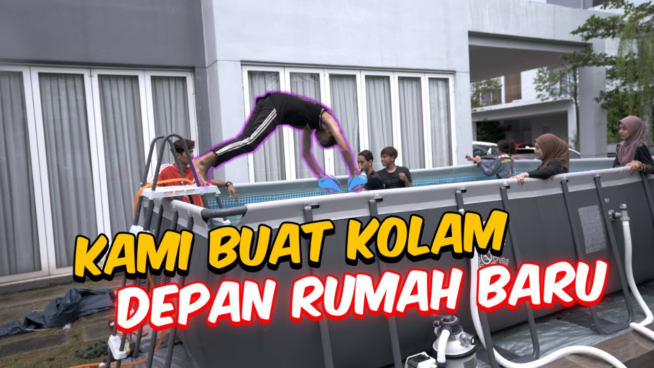 KAMI BUAT KOLAM BESAR DEPAN RUMAH BARU !! - KOLAM PALING BEST !