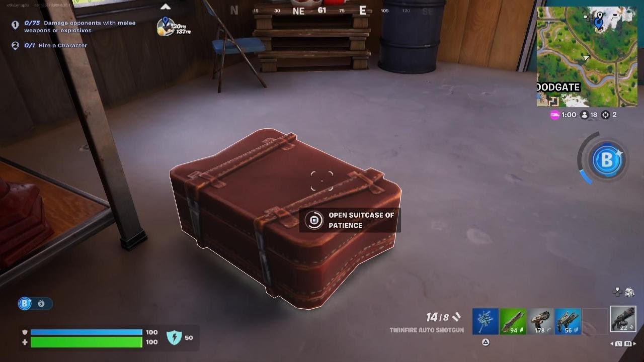Fortnite Suitcase of patience YouTube