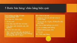 Buổi 6: 7 Bước Bán Hàng Thành Công