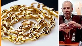 15ct Yellow Gold Watch Chain - Antique Circa 1870 - YouTube