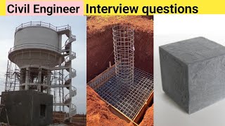 Civil Engineer common interview questions - Sampling of concrete - cube sample Water Supply