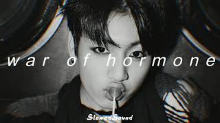 bts - war of hormone (slowed + reverb)