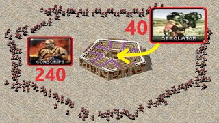 Pentagon Desolators vs Conscripts - Same Cost - Red Alert 2