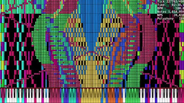 [BLACK MIDI] UltraLight MIDI Player - Foozogz ~ Princess of Nightmare 5.1 million notes