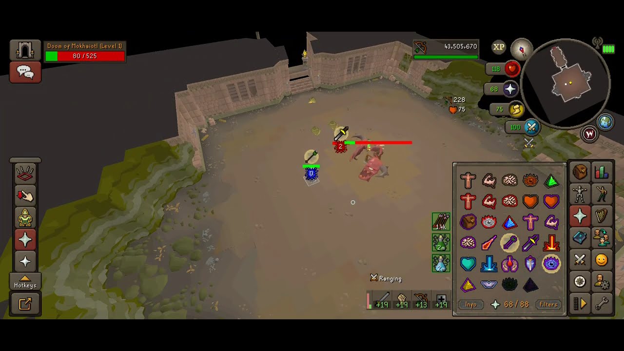 [OSRS] Doom Boss Delve Levels 1-6 on Mobile - YouTube