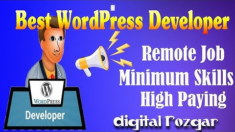 WordPress Developer Jobs || Digital Rozgar || || global Rozgar ||