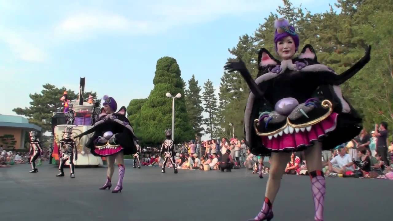 10 Tdl ハロウィーンパレード 猫ダンサーエリア Youtube
