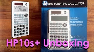 HP10s+ Calculator Unboxing Video - First Look - Linear Display - YouTube