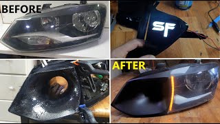 How it's Made an Air Intake Hole in Volkswagen Polo Headlight