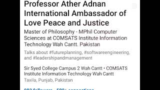 Your value doesn't decrease based on someone's inability to see your worth by Professor Ather Adnan