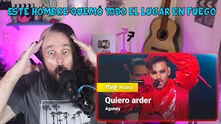 HEAVY METAL SINGER REACTS TO AGONEY QUIERO ARDER | REACTION | REACCIÓN