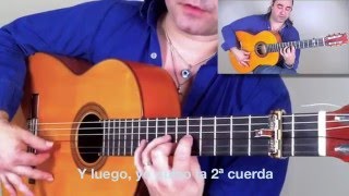 "Fandangos de Huelva" falseta con Subtítulos en español chords