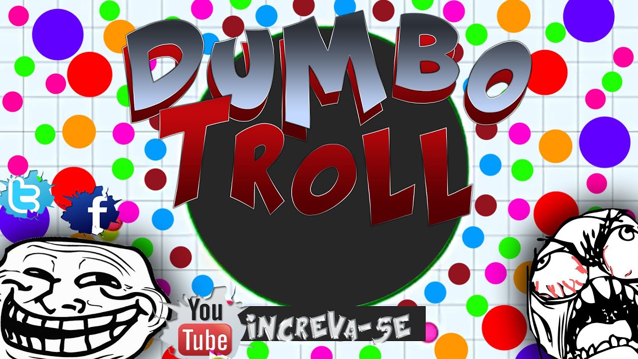DUMBO TROLLANDO NOOBS - Agar.io
