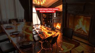 Transformation dining room Cenmatic view #floortransformation #transformationvideo