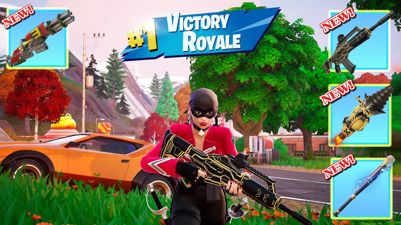 DEAL'EM CASSIDY QUINN - Fortnite Chapter 6 Season 2 Gameplay (All Exotic & Mythic weapon )